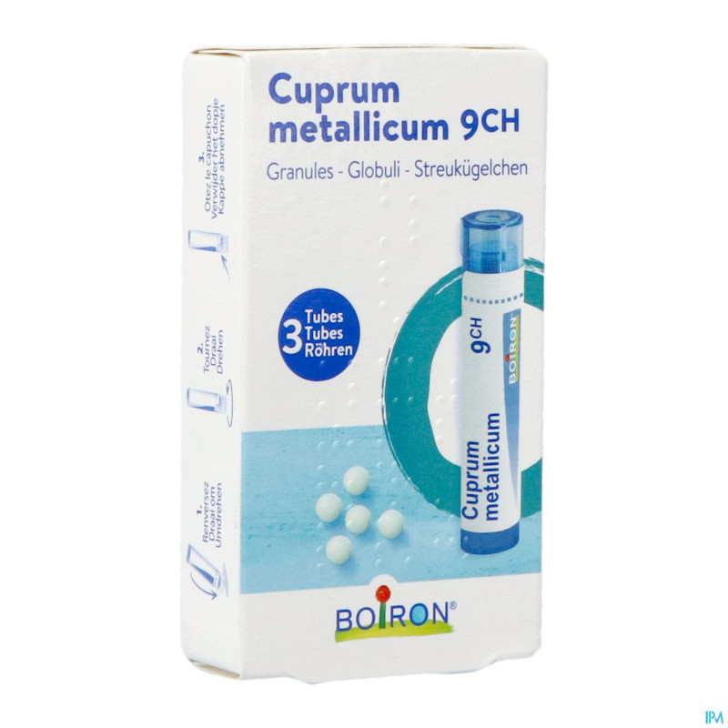 Cuprum metallicum 9ch homeopack gr 3x4g boiron