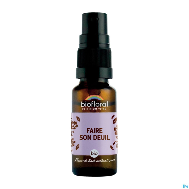 Biofloral faire son deuil spray bio demeter 20ml