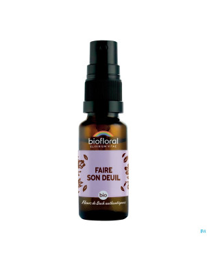 Biofloral faire son deuil spray bio demeter 20ml