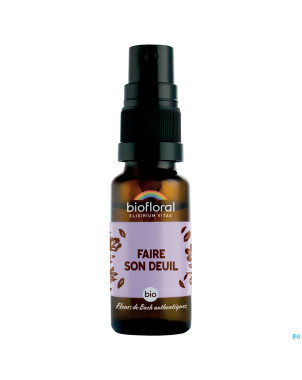 Biofloral faire son deuil spray bio demeter 20ml