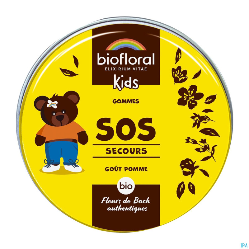 Biofloral enfants sos secours gommes bio 45g