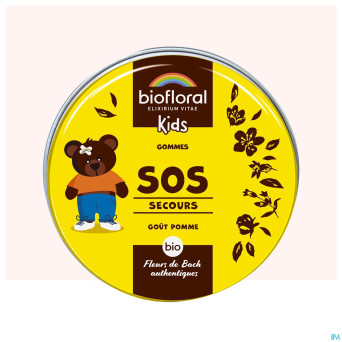 Biofloral enfants sos secours gommes bio 45g