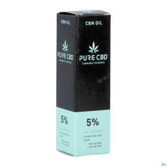 Pure cbd 250mg cbn 500mg oil full spectrum 5% 10ml