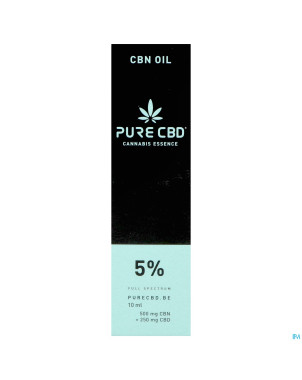 Pure cbd 250mg cbn 500mg oil full spectrum 5% 10ml