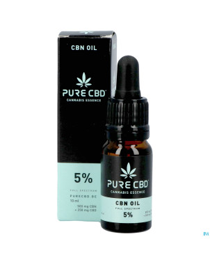 Pure cbd 250mg cbn 500mg oil full spectrum 5% 10ml