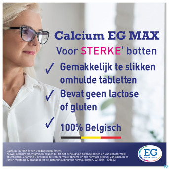 Calcium eg max k2 1g/1000ui/75mcg comp pell 90x2