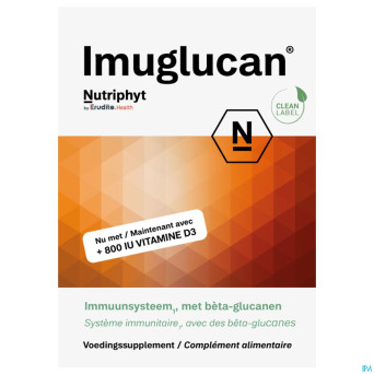 Imuglucan + vit d3 800 iu caps 2x15 nutriphyt