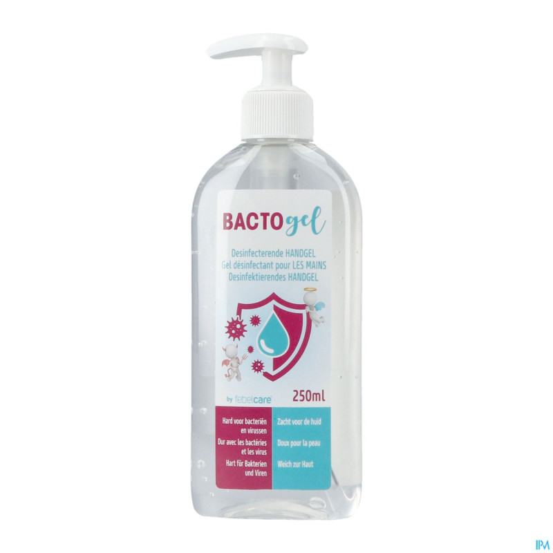 Bactogel gel hydroalcoolique fl pompe 250ml