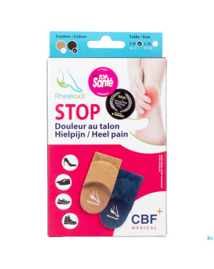 Rheelaxx stop douleur talon l-xl brun