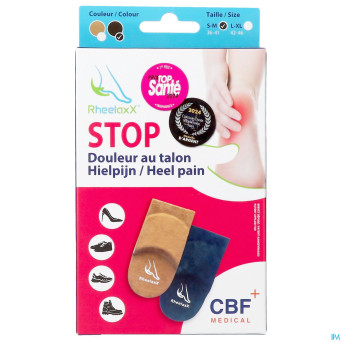 Rheelaxx stop douleur talon l-xl noir