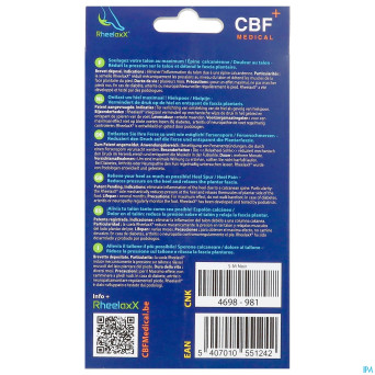 Rheelaxx stop douleur talon l-xl noir