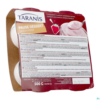 Taranis pause dessert saveur fraise 4x125g