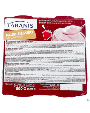 Taranis pause dessert saveur fraise 4x125g