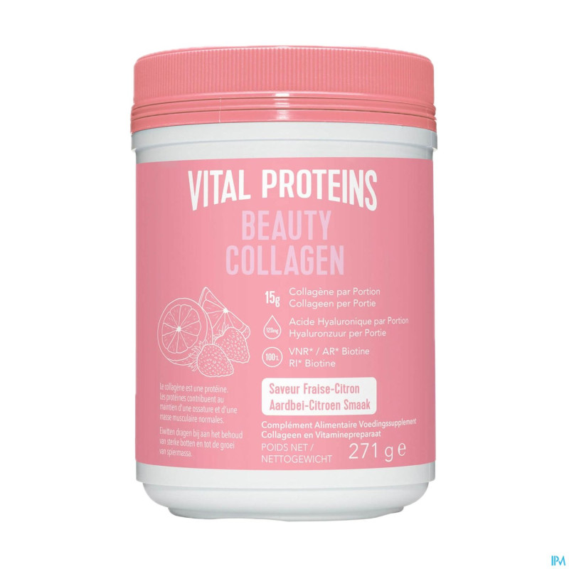 Vital proteins beauty collagen fraise/cit.pot 271g