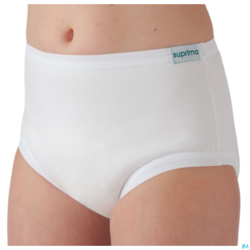 Suprima 8118 slip coton/pu blanc t116