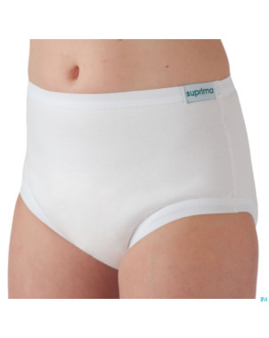 Suprima 8118 slip coton/pu blanc t128