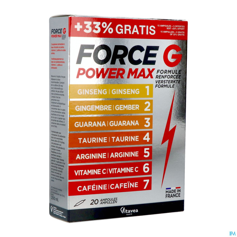 Vitavea force g power max lot    amp 20
