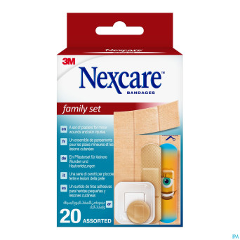 Nexcare 3m family set assortiment pansements 20