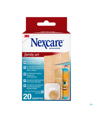 Nexcare 3m family set assortiment pansements 20
