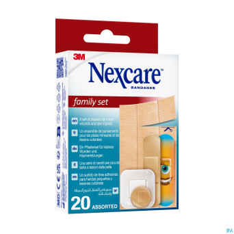 Nexcare 3m family set assortiment pansements 20