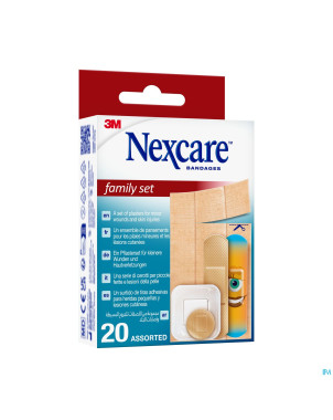 Nexcare 3m family set assortiment pansements 20