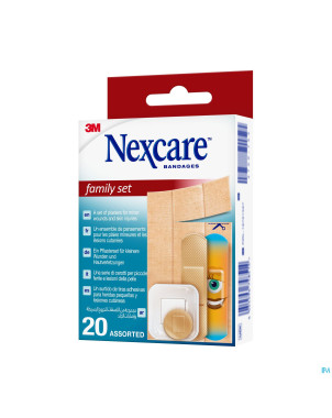 Nexcare 3m family set assortiment pansements 20