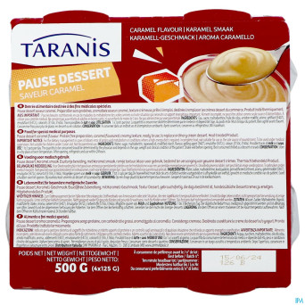 Taranis pause dessert saveur caramel 4x125g