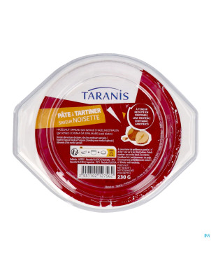 Taranis pate tartiner noisette 230g