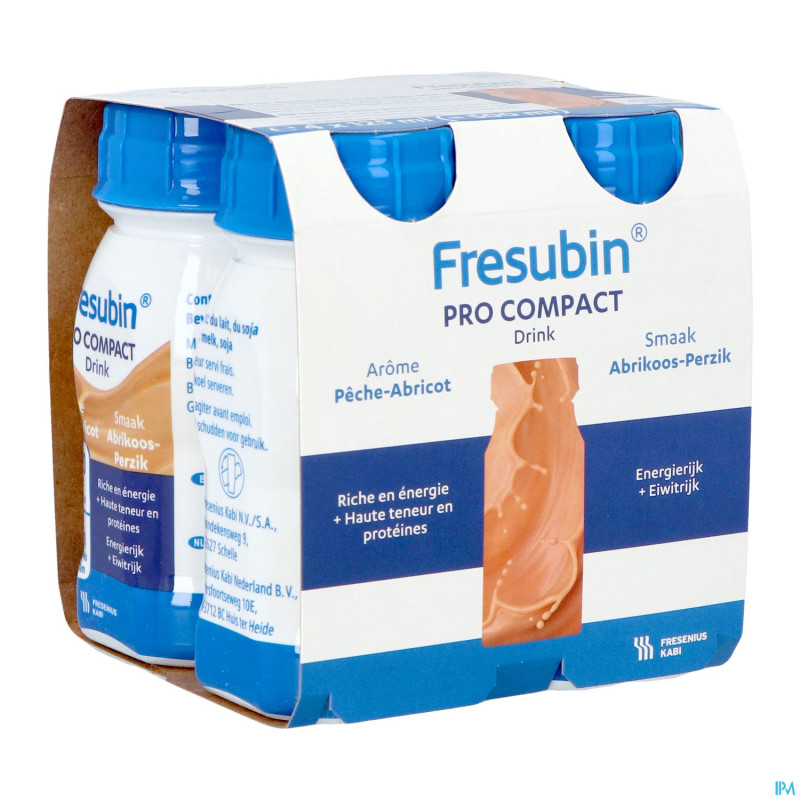 Fresubin pro compact peche abricot 4x125ml