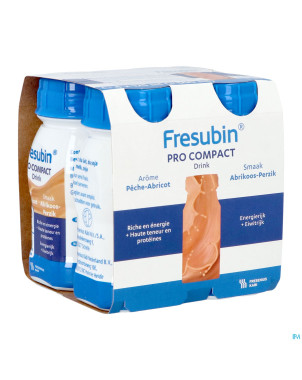 Fresubin pro compact peche abricot 4x125ml