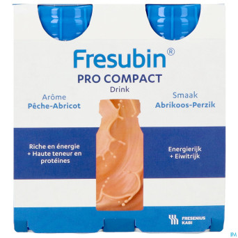 Fresubin pro compact peche abricot 4x125ml