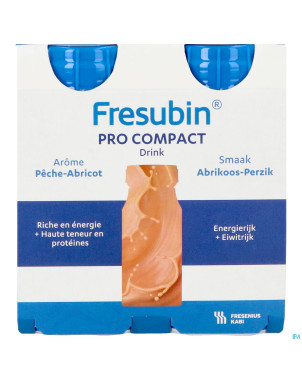 Fresubin pro compact peche abricot 4x125ml