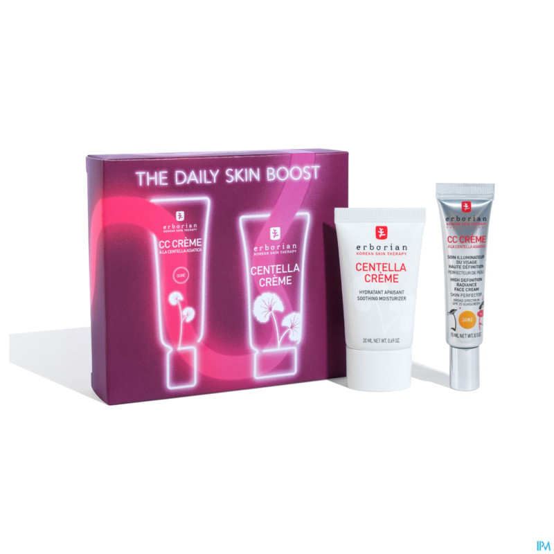Erborian xmas kit cc centella dore 2 prod.