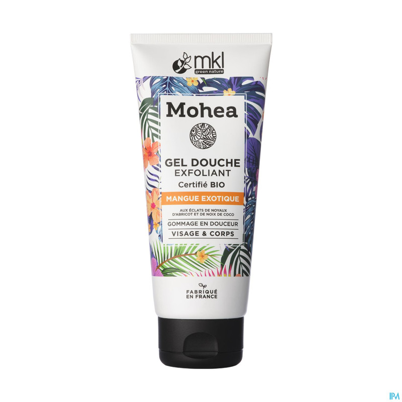 Mohea gel douche exfoliant bio mangue tube 200ml
