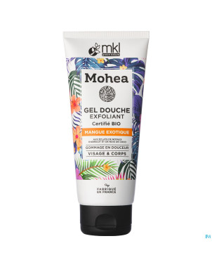 Mohea gel douche exfoliant bio mangue tube 200ml