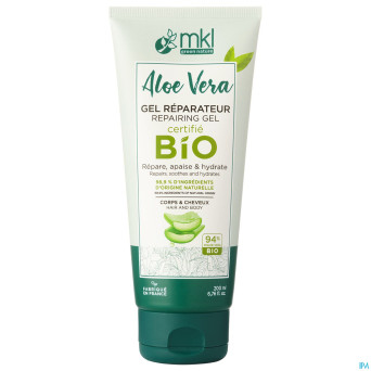 Mkl aloe vera gel reparateur bio tube 200ml