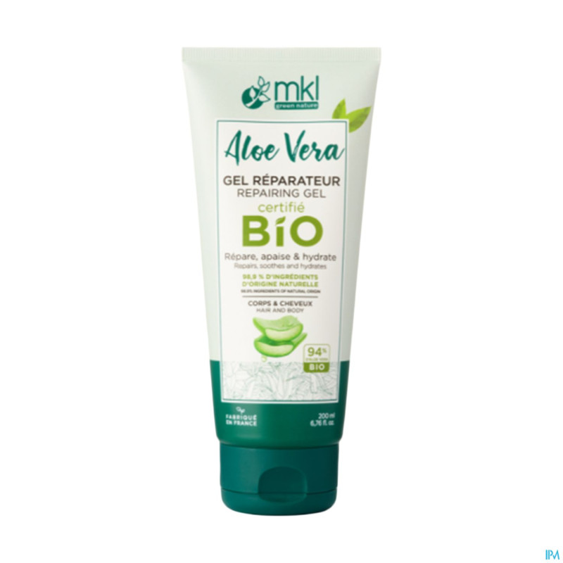 Mkl aloe vera gel reparateur bio tube 100ml
