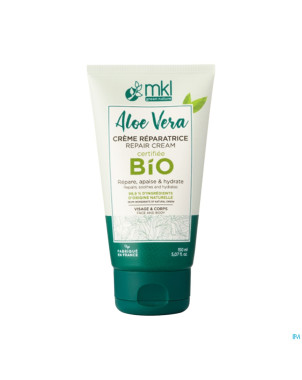 Mkl aloe vera creme reparatrice bio tube 150ml