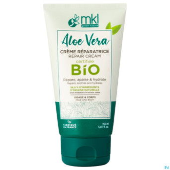 Mkl aloe vera creme reparatrice bio tube 150ml