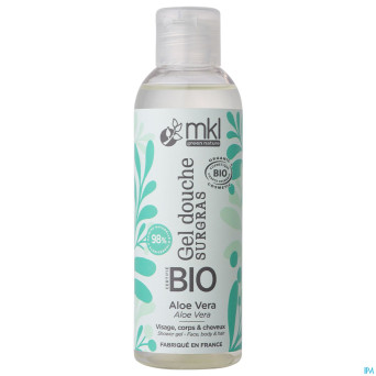 Mkl gel douche bio aloe vera fl 100ml