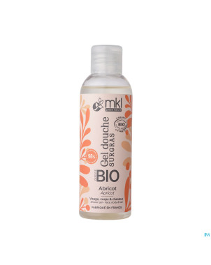 Mkl gel douche bio abricot fl 100ml