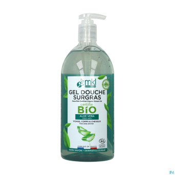 Mkl gel douche bio aloe vera fl pompe 1l