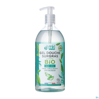 Mkl gel douche bio aloe vera fl pompe 1l