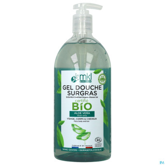 Mkl gel douche bio aloe vera fl pompe 1l