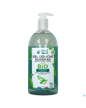 Mkl gel douche bio aloe vera fl pompe 1l