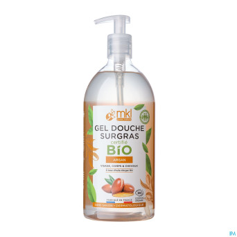Mkl gel douche bio argan fl pompe 1l