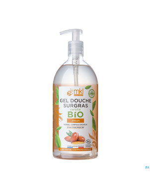 Mkl gel douche bio argan fl pompe 1l