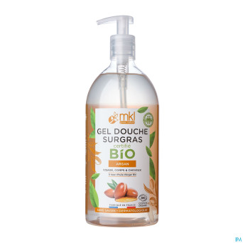 Mkl gel douche bio argan fl pompe 1l