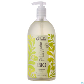 Mkl gel douche bio verveine fl pompe 1l