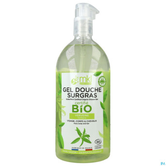 Mkl gel douche bio verveine fl pompe 1l